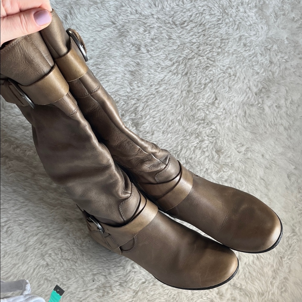 PIKOLINOS Tan Leather tall Boots size eu 38 - Picture 6 of 12